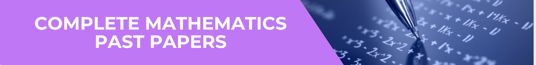 Mathematics Past Papers